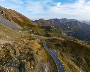 Drohnenaufnahme der Hochalpenstraße