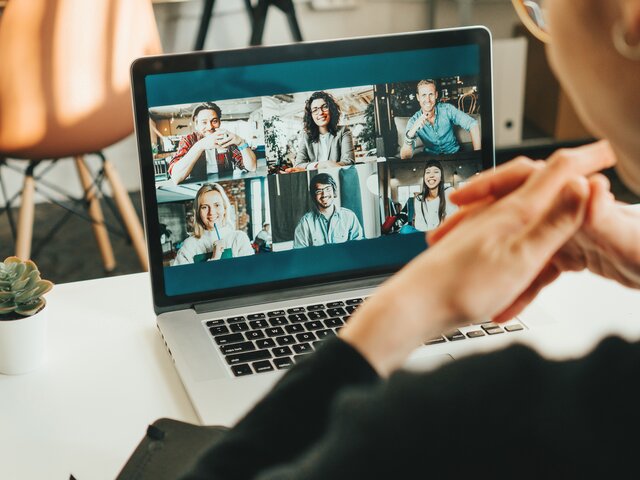 BRP Online-Lehrgang Eine Kursteilnehmerin nimmt am Online-Unterricht teil