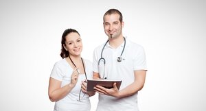 Teilnehmer der Pflegeausbildung