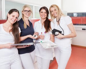 Teilnehmerinnen der Ausbildung zur Medizinischen Assistenz