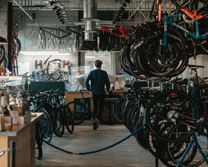 Ausbildung in einer Fahrradwerkstatt