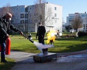 Feuerlöschübung, Ausbildung zum/zur Brandschutzwart:in / Brandschutzbeauftragten